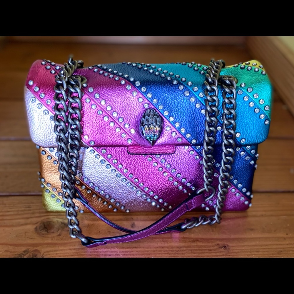 KURT GEIGER LONDON RAINBOW CRYSTAL KENSINGTON BAG🌈💎